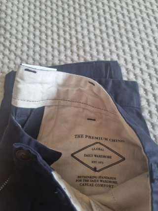 Pantalón Chino Zara Azul Talla 42