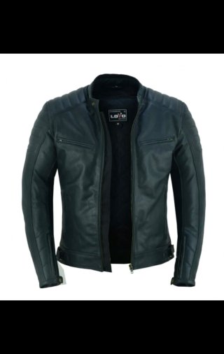 Chaqueta de Cuero para Moto Lovo Talla XXXL