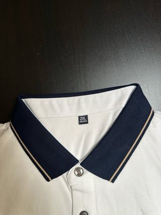 Camiseta blanca estilo polo 2XL – Nueva Camiseta b