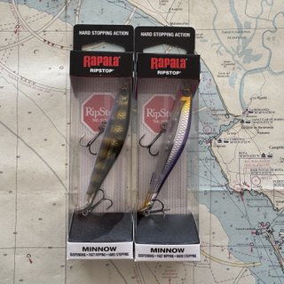 Lote 2 Rapala Ripstop Minnow 9 cm - 370