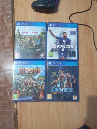Lote 4 Giochi PS4: Far Cry, FIFA 23, Jumanji, Jump