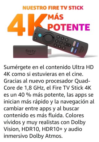 Fire TV Stick 4K MAX con FireOS 7 wifi 6