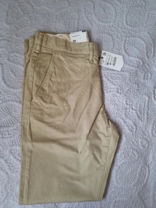 Pantalón Chino Zara Beige Talla 38