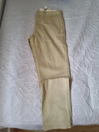 Pantalón Chino Zara Beige Talla 38