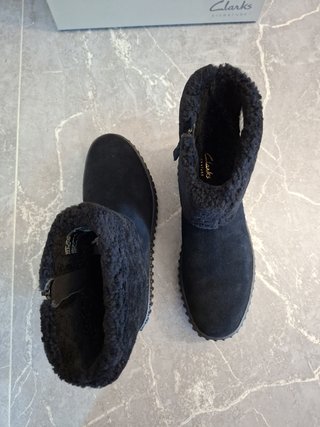 Botines Clarks Torhill Turn Negros Talla 38