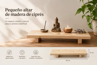 Altar de madera de ciprés