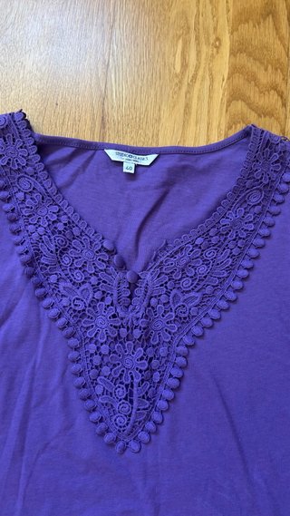Jersey morado manga larga talla 40