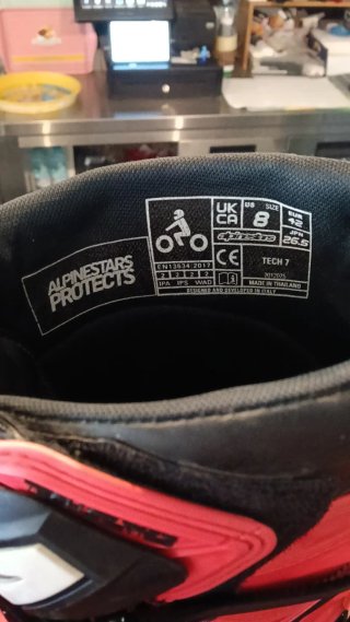 Botas Alpinestars Tech 7 - Tamanho 42