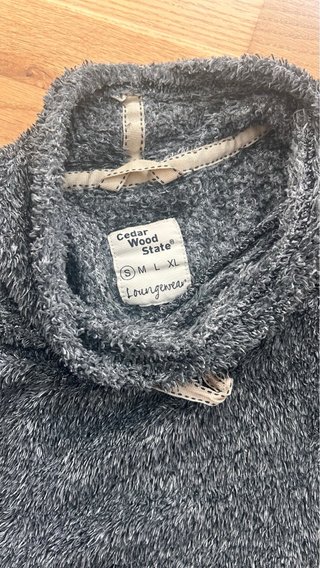 Sudadera pelo gris talla XS