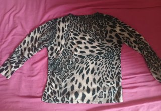 Jersey estampado leopardo otoño