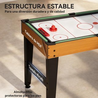 Mesa Multijuegos 5 en 1 Futbolín Billar Ping Pong