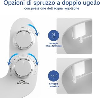 Bidet per WC Ultra Sottile Auralum