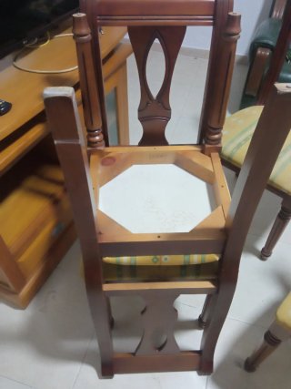 Mesa Comedor Madera Maciza + 4 Sillas