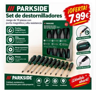 Set de 10 Destornilladores Parkside