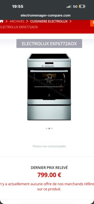 Horno con placa vitrocerámica Electrolux