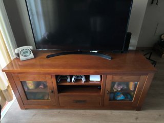 Mueble de Salón de Madera Maciza