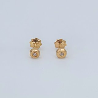 Pendientes de Oro 18k - (750), 0.88gr, Bola