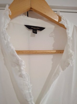 Blusa Massimo Dutti Blanca