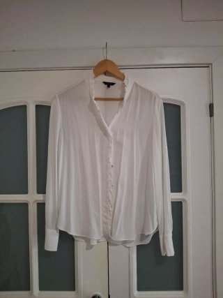 Blusa Massimo Dutti Blanca