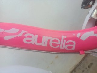 Bicicleta Infantil Aurelia 20" Rosa y Blanca