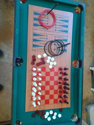 Mesa Multijuegos: Futbolín, Billar, Ping Pong