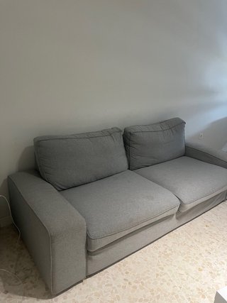 Sofá de 3 plazas gris