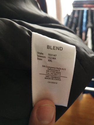 Chaqueta Blend Negra