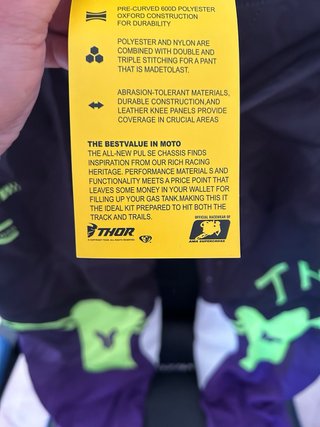 Pantalones y camiseta de Motocross Thor