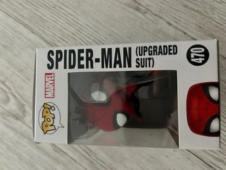 Funko Pop Spider-Man Upgraded Suit 470 (con caja)