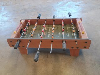 Mini futbolín de mesa