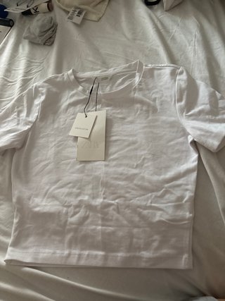 Camiseta Zara Blanca Talla XS