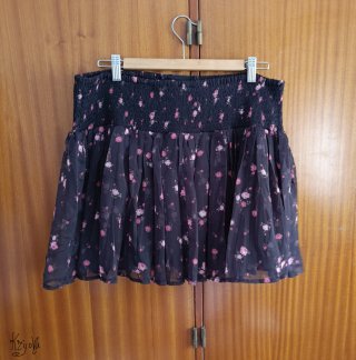 Minifalda corta estampada Miss Selfridge