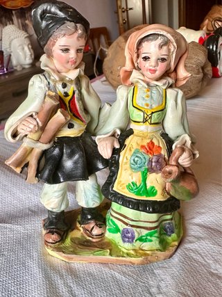 Statuina ceramica A.Massidda vintage anni 50/60