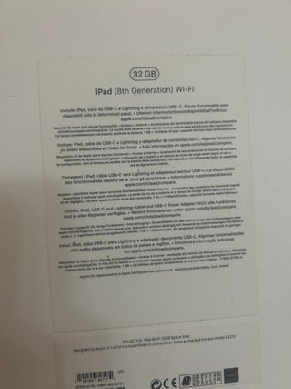 iPad 8ª Generación Plata + apple pencil