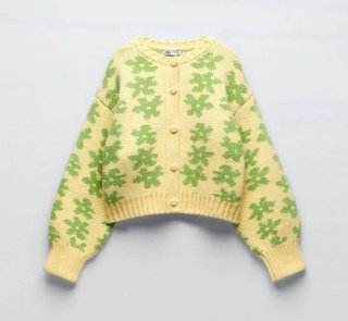 Cárdigan ZARA Floral Jacquards