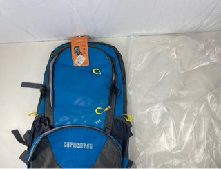 Mochila de Senderismo 65L - Gran Capacidad Azul