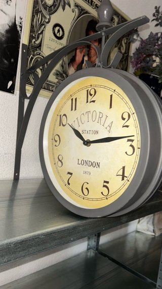Reloj de Pared Doble Cara Victoria Station