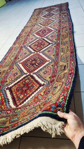Passatoia lana artigianale 310x80cm