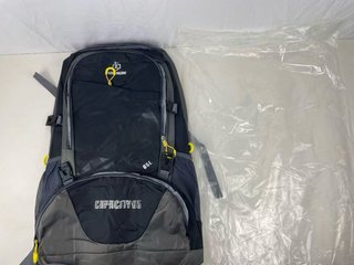 Mochila de Senderismo 65L - Gran Capacidad Azul