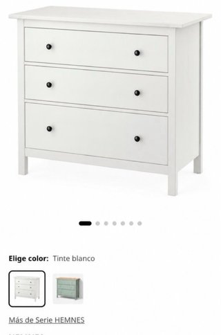 Cajonera Hemnes IKEA Blanca