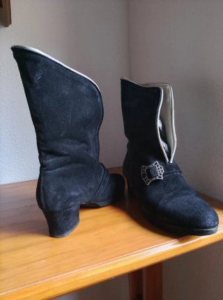 Botines de Ante Negros Talla 41