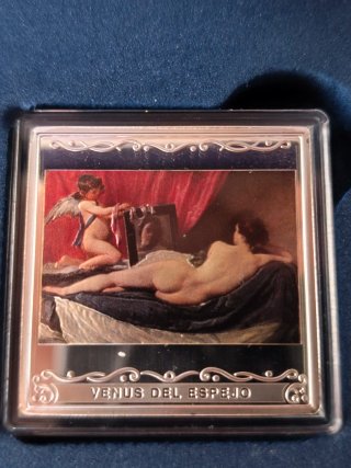 Moneda Plata Pura Onza Venus Espejo Proof