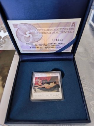 Moneda Plata Pura Onza Venus Espejo Proof