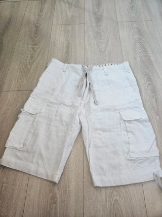 Bermudas Lino 100% Replay T36 Beige