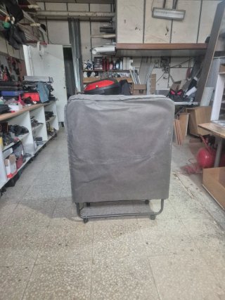 Cama Plegable con Colchón y Funda