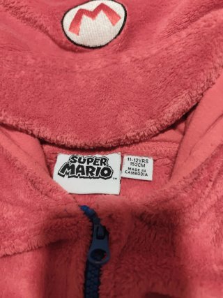 Pijama Entero Super Mario Talla 11-12 años