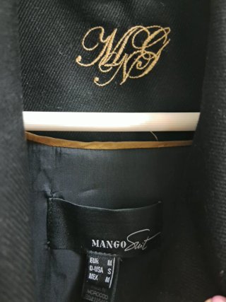 Chaquetón Mango Negro
