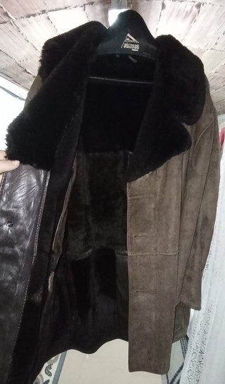 Abrigo Vintage Piel Vuelta Mouton años 70 hombre
