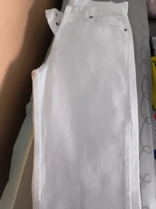 Pantalón vaquero campana blanco