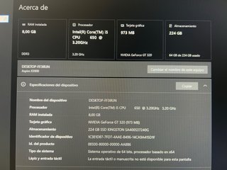 Ordenador Acer Intel Core i5